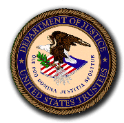 U.S. Trustee Program, U.S. Department of Justice Logo